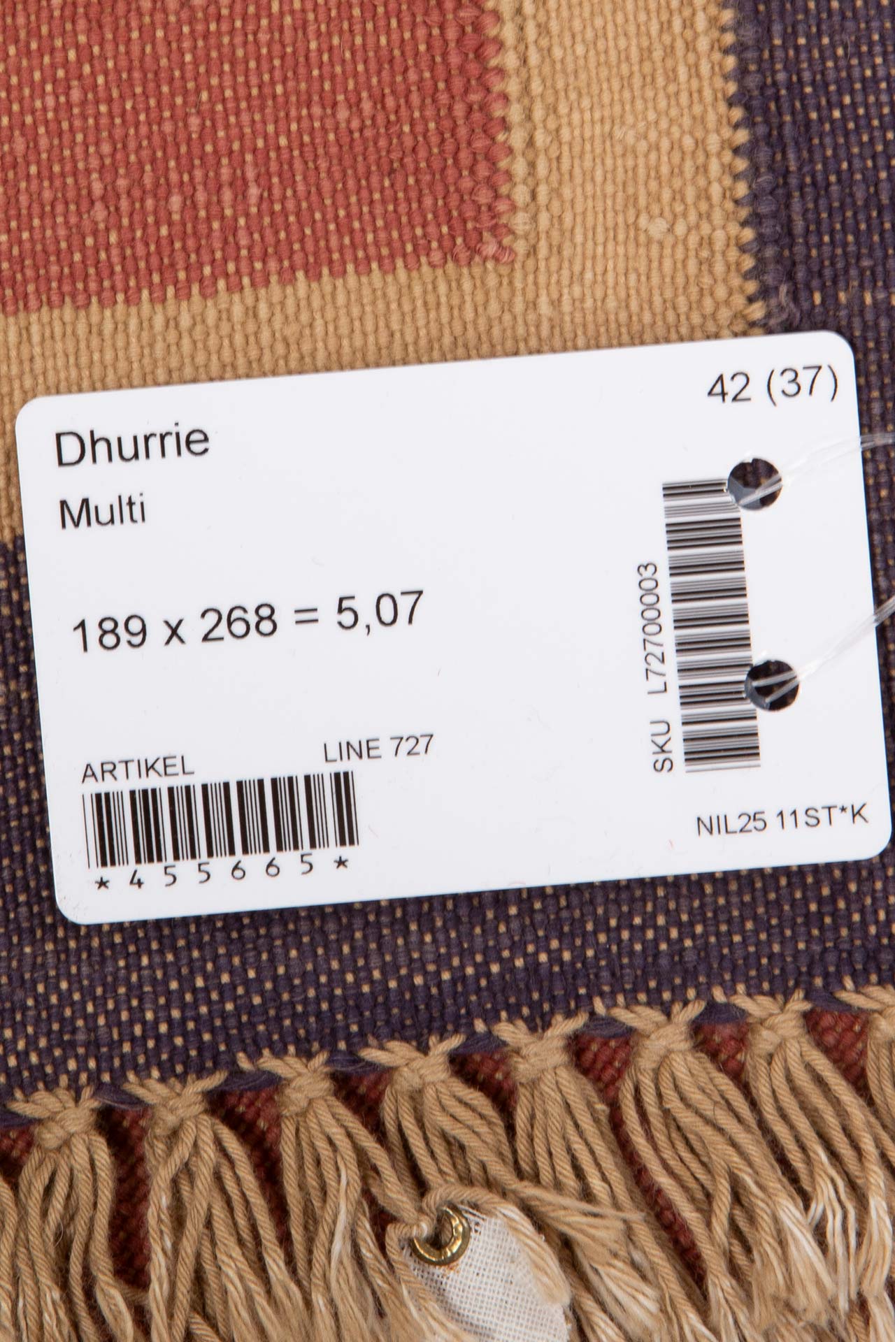 Bargi Dhurrie Multi