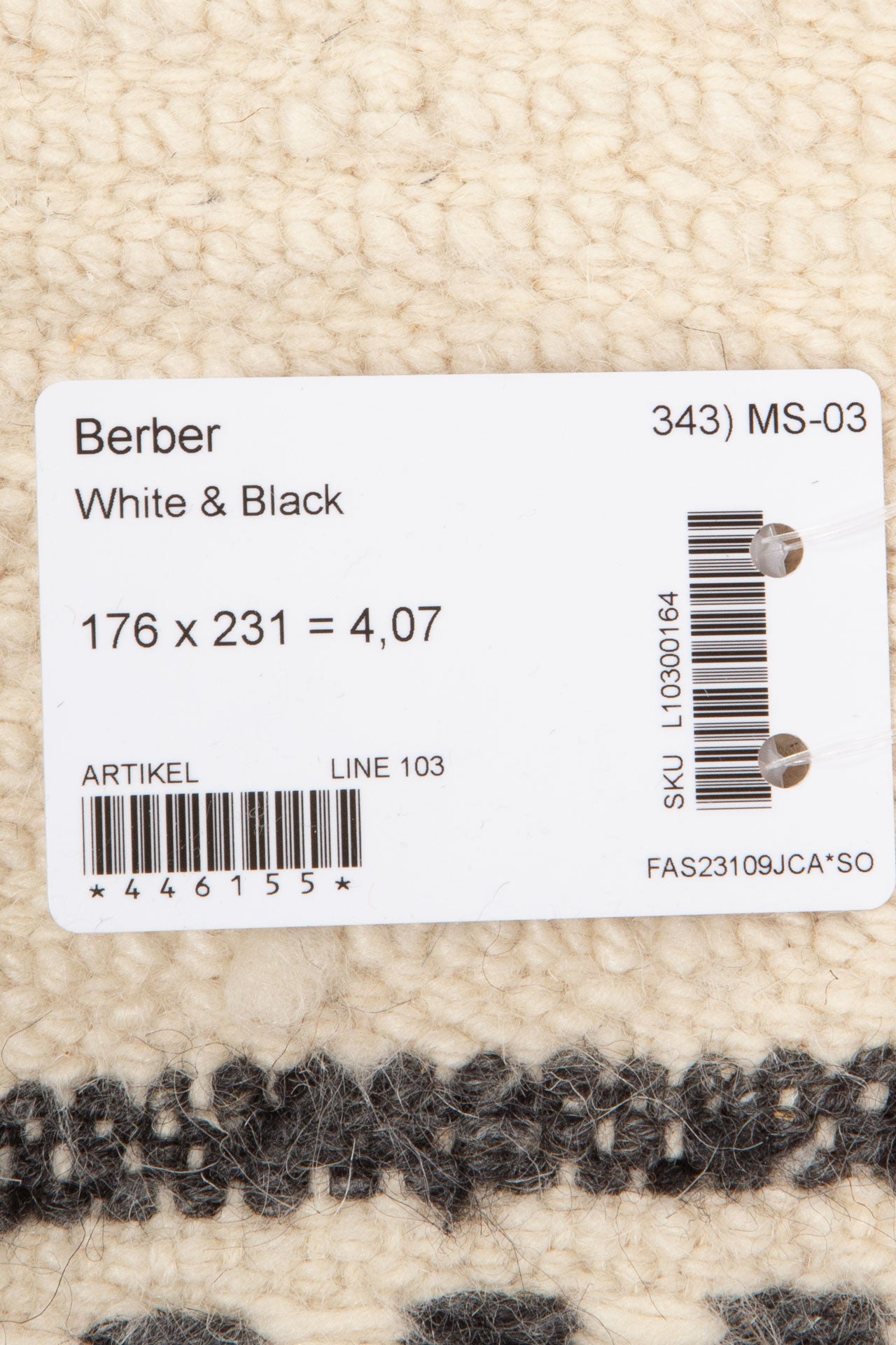 Berber matto 176x231