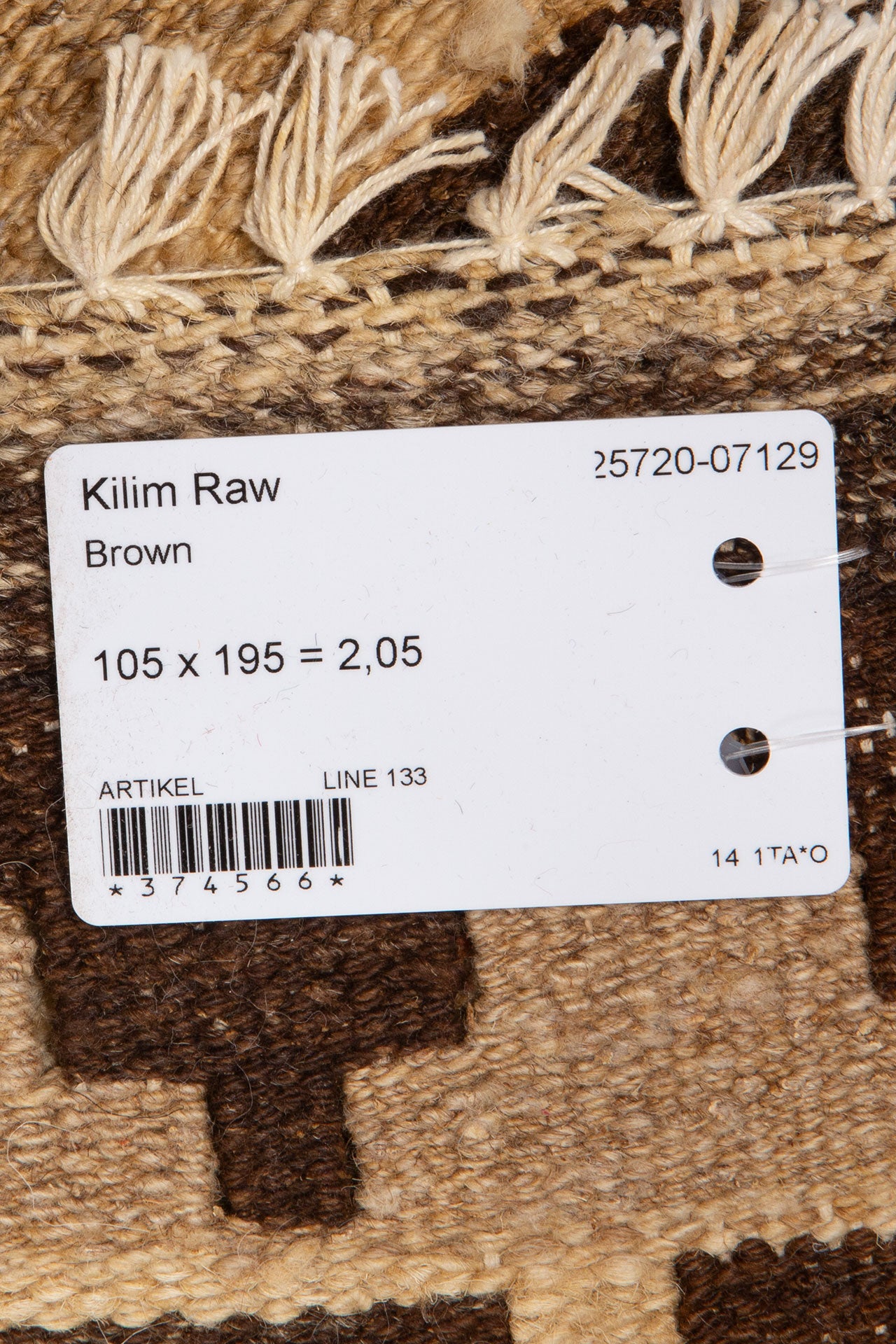 Kilim Raw matto 105x195